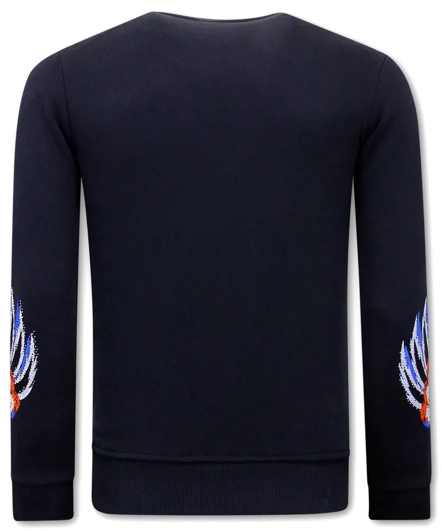 Sweatshirt Herren Tiger Couture - 3717 - Blau